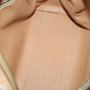 CELINE Macadam Canvas Hand Bag PVC 3Set Beige Brown gold Auth bs29016-9