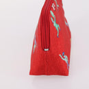 BVLGARI Pouch Nylon 2Set Red Green Auth bs29017-11