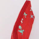 BVLGARI Pouch Nylon 2Set Red Green Auth bs29017-12