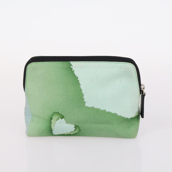 BVLGARI Pouch Nylon 2Set Red Green Auth bs29017