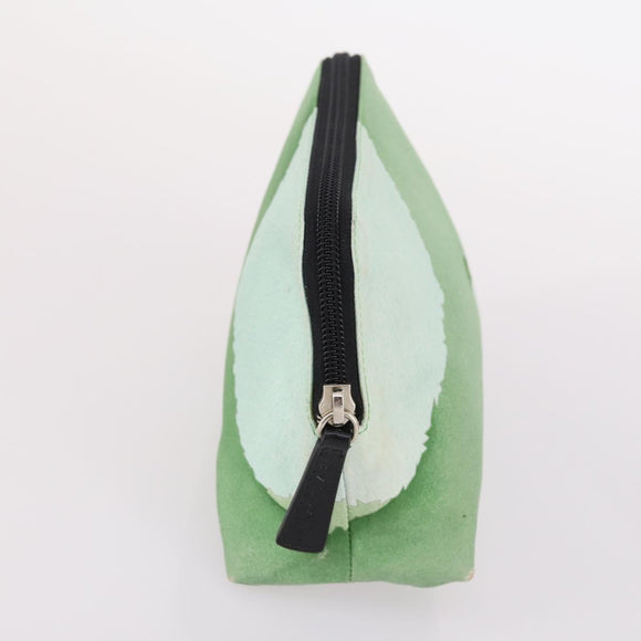 BVLGARI Pouch Nylon 2Set Red Green Auth bs29017