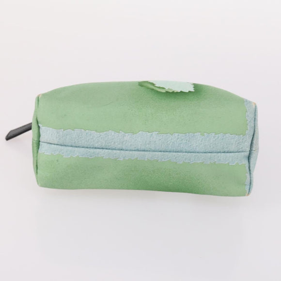 BVLGARI Pouch Nylon 2Set Red Green Auth bs29017