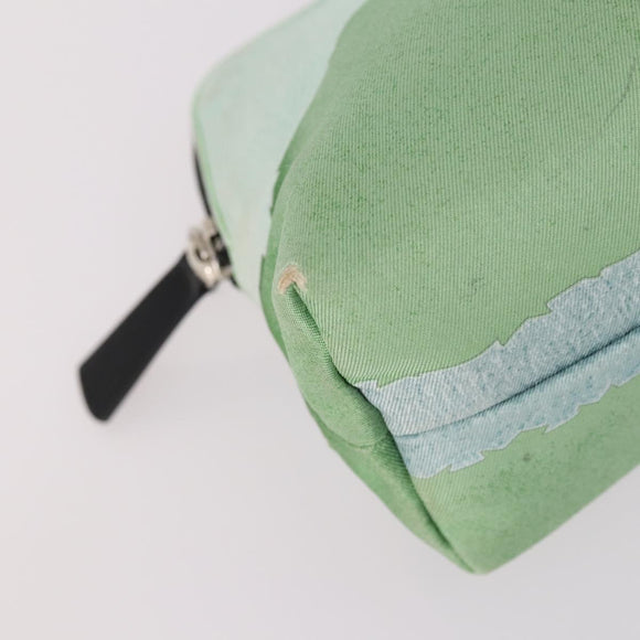 BVLGARI Pouch Nylon 2Set Red Green Auth bs29017