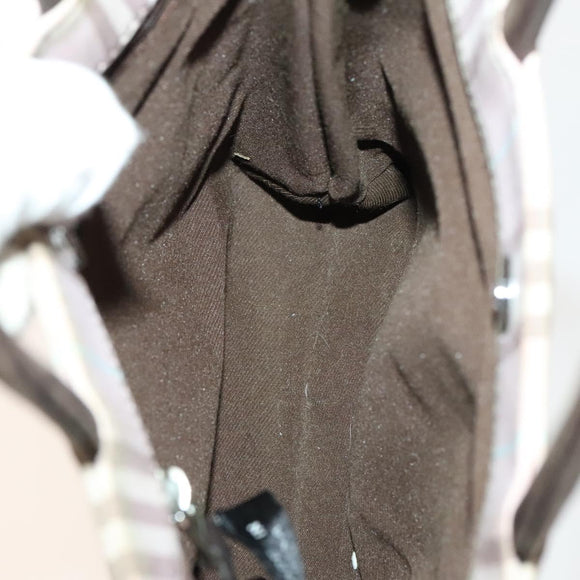 BURBERRY Hand Bag Denim Nylon 4Set Beige Blue pink Auth bs29020