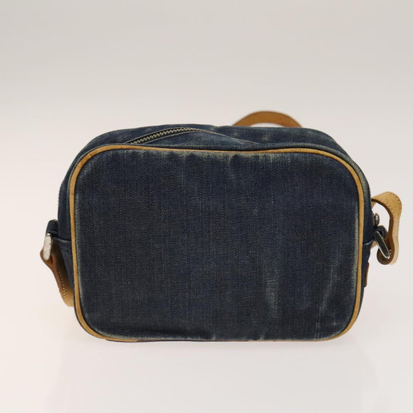 BURBERRY Hand Bag Denim Nylon 4Set Beige Blue pink Auth bs29020