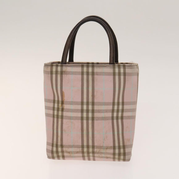 BURBERRY Hand Bag Denim Nylon 4Set Beige Blue pink Auth bs29020