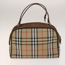 BURBERRY Hand Bag Canvas 4Set Red Beige khaki Auth bs29021-18
