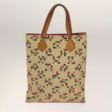 BURBERRY Hand Bag Canvas 4Set Red Beige khaki Auth bs29021 - 0