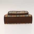 BURBERRY Hand Bag Canvas 4Set Red Beige khaki Auth bs29021-21