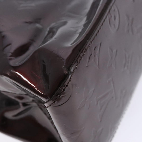 LOUIS VUITTON Monogram Vernis Reade PM Hand Bag Amarante M91993 LV Auth bs29029