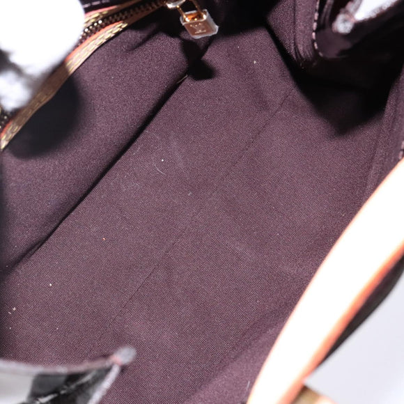 LOUIS VUITTON Monogram Vernis Reade PM Hand Bag Amarante M91993 LV Auth bs29029