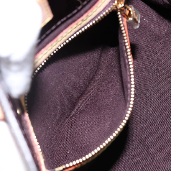 LOUIS VUITTON Monogram Vernis Reade PM Hand Bag Amarante M91993 LV Auth bs29029