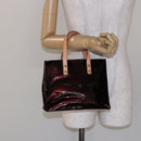 LOUIS VUITTON Monogram Vernis Reade PM Hand Bag Amarante M91993 LV Auth bs29029-23