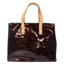 LOUIS VUITTON Monogram Vernis Reade PM Hand Bag Amarante M91993 LV Auth bs29029-2