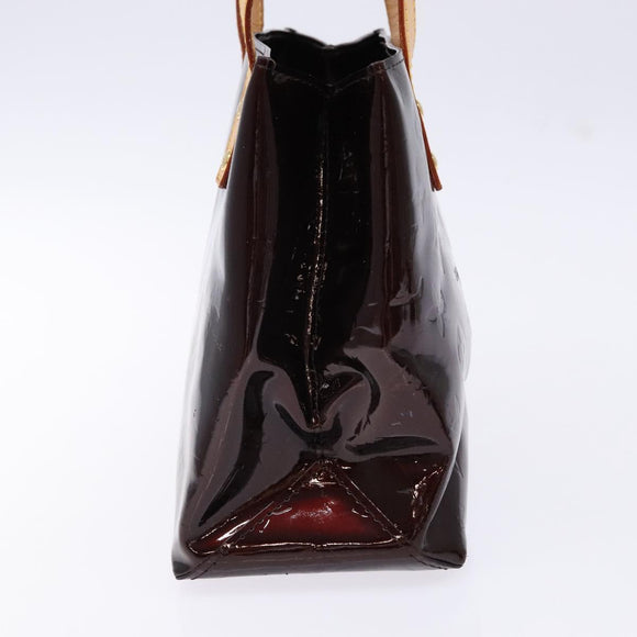 LOUIS VUITTON Monogram Vernis Reade PM Hand Bag Amarante M91993 LV Auth bs29029