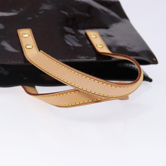 LOUIS VUITTON Monogram Vernis Reade PM Hand Bag Amarante M91993 LV Auth bs29029