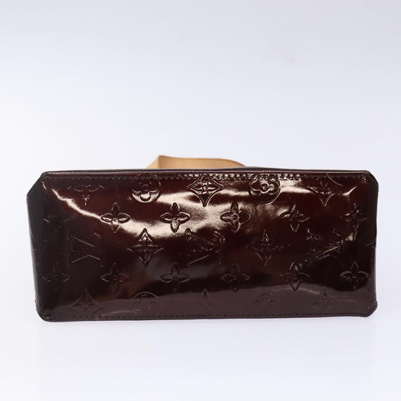 LOUIS VUITTON Monogram Vernis Reade PM Hand Bag Amarante M91993 LV Auth bs29029