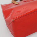 LOUIS VUITTON Monogram Vernis Reade PM Hand Bag Red Rouge M91088 LV Auth bs29030-14