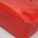 LOUIS VUITTON Monogram Vernis Reade PM Hand Bag Red Rouge M91088 LV Auth bs29030-15