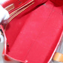 LOUIS VUITTON Monogram Vernis Reade PM Hand Bag Red Rouge M91088 LV Auth bs29030-10