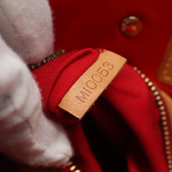 LOUIS VUITTON Monogram Vernis Reade PM Hand Bag Red Rouge M91088 LV Auth bs29030