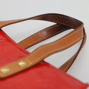 LOUIS VUITTON Monogram Vernis Reade PM Hand Bag Red Rouge M91088 LV Auth bs29030-8