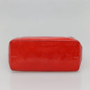 LOUIS VUITTON Monogram Vernis Reade PM Hand Bag Red Rouge M91088 LV Auth bs29030-5