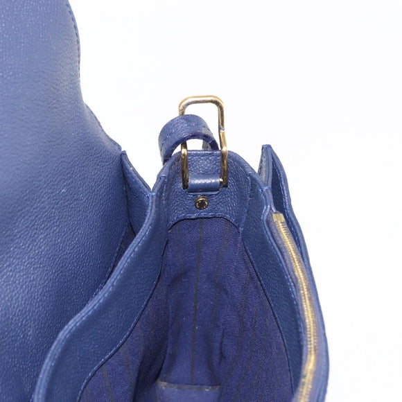 LOUIS VUITTON Monogram Empreinte Fascinant Bag Celest M40787 LV Auth bs29032