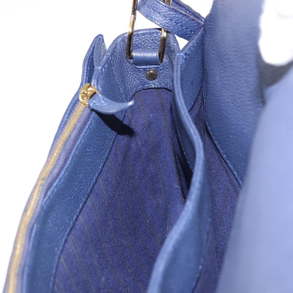 LOUIS VUITTON Monogram Empreinte Fascinant Bag Celest M40787 LV Auth bs29032