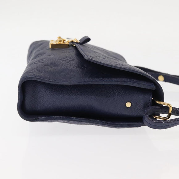 LOUIS VUITTON Monogram Empreinte Fascinant Bag Celest M40787 LV Auth bs29032