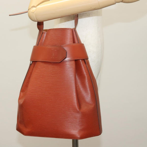 LOUIS VUITTON Epi Sac Depaule GM Shoulder Bag Brown M80193 LV Auth bs29040