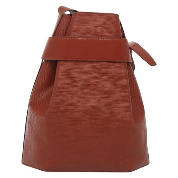 LOUIS VUITTON Epi Sac Depaule GM Shoulder Bag Brown M80193 LV Auth bs29040