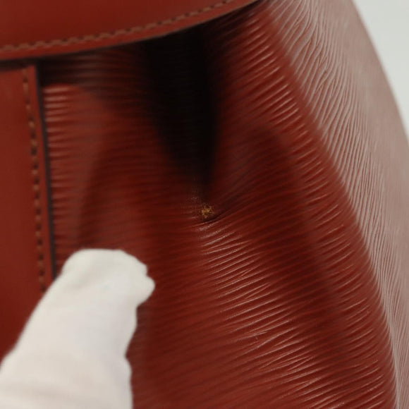 LOUIS VUITTON Epi Sac Depaule GM Shoulder Bag Brown M80193 LV Auth bs29040