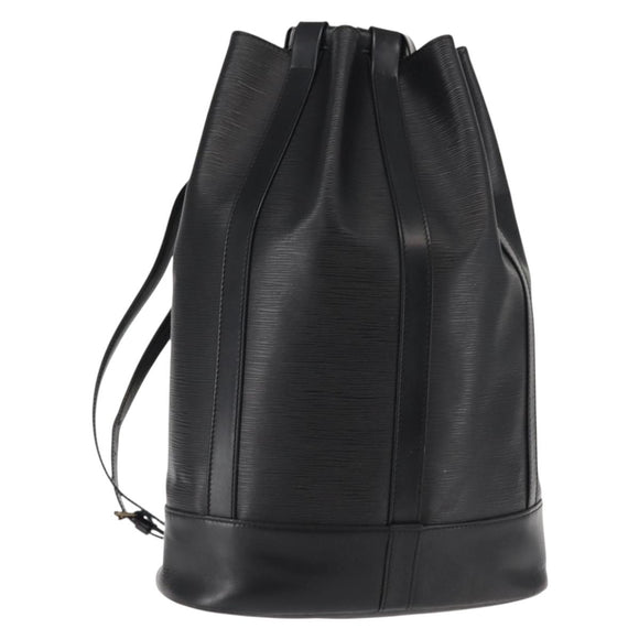 LOUIS VUITTON Epi Randonnee GM Shoulder Bag Black M43082 LV Auth bs29041