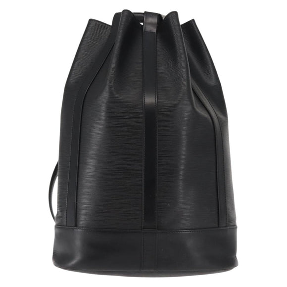 LOUIS VUITTON Epi Randonnee GM Shoulder Bag Black M43082 LV Auth bs29041