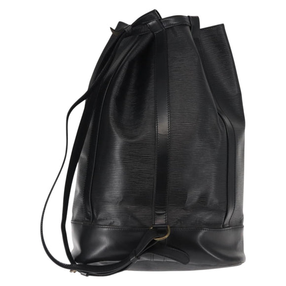 LOUIS VUITTON Epi Randonnee GM Shoulder Bag Black M43082 LV Auth bs29041