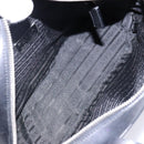 PRADA Hand Bag Leather Black Silver Auth bs29047-10