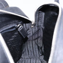 PRADA Hand Bag Leather Black Silver Auth bs29047-20