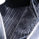 PRADA Hand Bag Leather Black Silver Auth bs29047-22
