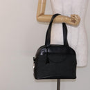 PRADA Hand Bag Leather Black Silver Auth bs29047-24