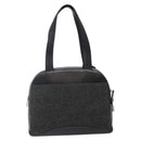 PRADA Hand Bag Leather Black Silver Auth bs29047-2