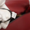 PRADA Tote Bag Leather Red Gold Auth bs29048-12