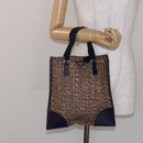 PRADA Hand Bag Tweed Beige Silver Auth bs29049-24