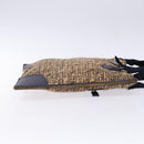 PRADA Hand Bag Tweed Beige Silver Auth bs29049-3