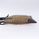 PRADA Hand Bag Tweed Beige Silver Auth bs29049-4