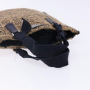 PRADA Hand Bag Tweed Beige Silver Auth bs29049-7