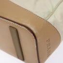 PRADA Shoulder Bag Nylon Leather Beige Auth bs29050-12
