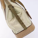 PRADA Shoulder Bag Nylon Leather Beige Auth bs29050-14