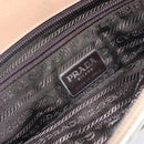 PRADA Shoulder Bag Nylon Leather Beige Auth bs29050-16
