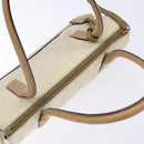 PRADA Shoulder Bag Nylon Leather Beige Auth bs29050-6